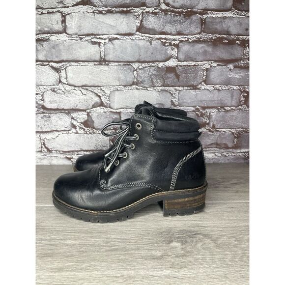 TAOS Footwear Black Leather Lace Up Ankle Combat Boots Women Sz 7.5M US/38EU - Picture 14 of 16